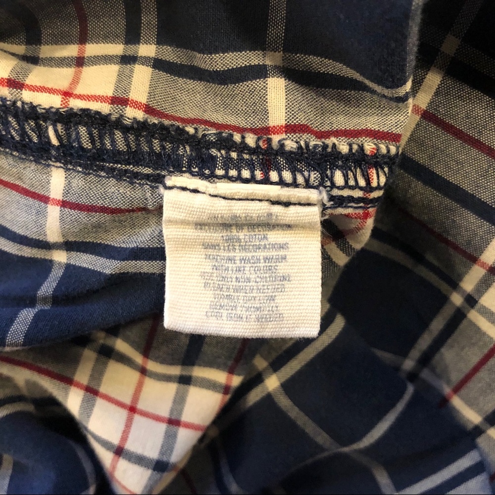 AERIE Navy, White & Red Plaid Pajama Bottoms - Picture 7 of 14